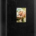 Ywlake Photo Album 4x6 400 Pockets, Leather Photo Albums Holds 400 Vertical Pictures Only Black