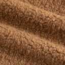 Pack of 2 Curly Teddy Wool Faux Fur Throw Pillow Covers Fuzzy Accent Soft Sherpa Pillowcases Sheepskin Fleece Decorative Cushion Case for Sofa Couch Living Room 16x16 Inch Bronze