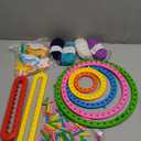 VGOODALL Round Knitting Looms Set, Set of 18PCS Supplies with Hook Needle, Pompom Maker and Yarn, for Knitting Beginners