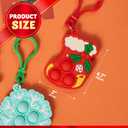 JOYIN 48 PCS Christmas Pop Fidget Toys with Cards, Xmas Pop Game, Party Favors for Kids, Christmas Stocking Stuffers, Goodies Bag Fillers for Children Adults Anxiety Stress Reliever Office Desk