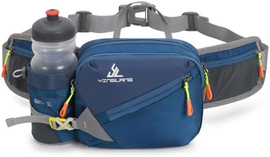 Waterproof Hiking Fanny Pack with Bottle Holder - Adjustable Running Belt & Dog Walking Waist Pack for Men & Wome