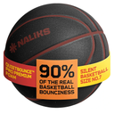Silent Basketball Size 7, 29.5” – Airless Indoor Basketball | Gift Box Included, Pro PU Foam Basket Ball, for Quiet Dribbling Indoor, Real Grooves, 90% Bounciness, 12.7 Oz