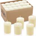 Ivory Votive Candles, 2.25 Inch Candle Votives, Unscented Small Cup Candles, Votive Candle Bulk for Wedding Church Party Spa Restaurants and Emergency (20 Pack, 2.25 Inch, Ivory)
