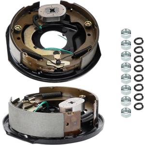 2Pcs 10" x 2-1/4" Electric Trailer Brake Assemblies for 3,500lbs to 4000lbs, Left and Right
