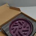 Ceramic Slow Feeder Dog Bowl, 1.5 Cups Dog Food Bowls for Small, Medium, and Large Breed, Anti-Slip Puzzle Food Dish to Slow Down Eating (Deep Purple, 1.5 Cups)
