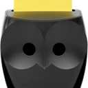 Post-it Owl Note Dispenser, Includes 1 Pad of Post-it 3 in X 3 in Super Sticky Dispenser Pop-up Notes, 45 Sheets (OWL-330-BK)