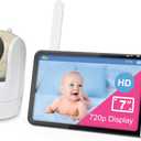 VTech VM919HD Video Baby Monitor with 7" 720p HD Screen, 360 Pan Tilt Zoom, 110 Wide Angle, Night Vision, 1000ft Range, 15-Hour Battery, No WiFi Secure Transmission