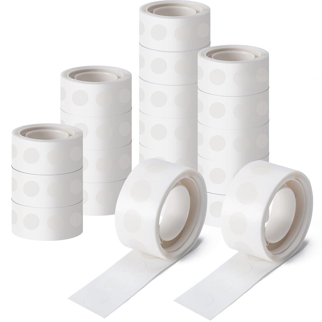 Hoewina 2000pcs Clear Glue Point Dots Glue Tape for Balloon Removable Adhesive Double Sided Dots Stickers for Craft Decoration Wedding