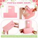Reallnaive 100 Pack 2 Cup Disposable Drink Carrier for Delivery with Handle, Paperboard Coffee Holder for Mother's Day, Flower Bouquet Packaging, Takeout Cup Carriers for Dessert (Pastel Color)