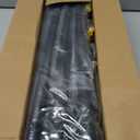 Black Double Curtain Rods for 30in-65in Windows with Brackets and Curtain Clip,1Inch Heavy Duty Dual Curtain Rod, Adjustable Decorative Curtain Rod for Window,Bathroom,Patio,Bedroom,Sliding Glass,Door