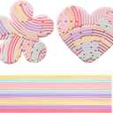 2 Pack Sensory Activity Board with 20 Random-Color Strings, Double-Sided Silicone Sensory Fidget Toy for Kids and Adults with Autism, ADHD, Silent, Stress Relief, Calming, Focus, Gift for Girls Boys