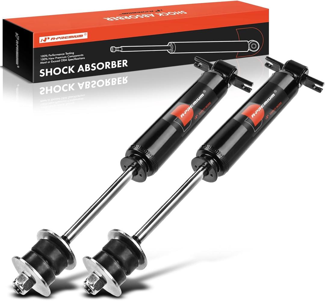 A-Premium Front Pair (2) Shock Absorber Compatible with Dodge Ram 1500 2002 2003 2004 2005 2006 2007 2008, RWD, Driver and Passenger Side