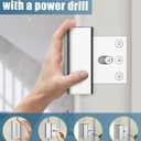 2 x Home Security Door Lock Child Proof Door Reinforcement Lock for Kids Safety Withstand 800lbs Metal Door Lock Security Front Child Safety Door Latch Lock Top High Security Door Locks for Interior Lock