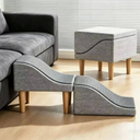 Wavy Dog Stairs for Bed & Couch, Dog Ramp for Small/Medium/Large Dogs