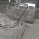 Plastic Storage Bins with Lids Stackable organization and Storage Containers for Organizing Snacks, Crafts, Tools Clear Storage Box with Latching handle (Clear, 2PCS-4.5QT 2PCS-8.5QT)