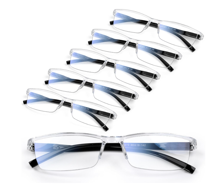 Gaoye Executive Style Reading Glasses Men  Durable Readers with Blue Light Filtering  Comfortable Fit with TR90 Frames