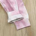 MYGBCPJS 2Pcs Kids Girls Tie Dye Sweatsuit Child Cotton Long Sleeve Outfits Set Sport Tracksuit Tops + Sweatpants