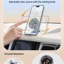 SYNCWIRE for MagSafe Car Mount - 360 Rotation Magnetic Phone Holder for Car Dashboard, Strong Magnet Car Phone Holder Mount Compatible iPhone 17 Pro Max Air 16 15 14 13 - Car Accessories for Women Men