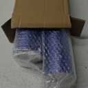 Gejoy 9 oz Rimmed Swirl Plastic Cups Disposable Wine Drinking Cups Clear Elegant Halloween Tumblers for Christmas Party Supplies(Blue,100 Pcs)