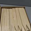 Colingmill 48 Pieces Wooden Garden Stakes 12 Inch Grade and Survey Stakes Wooden Garden and Sign Posts for Plant Support Silt Fence Yard Farm Survey Boundaries Baselines