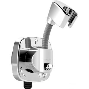 Handheld Shower Head Holder Suction, 360 Adjustable Shower Head Holder Wall Mounted, Rustproof Showerhead Hose Holders Hanger Bracket for Bathroom, No Drill Tool-Free Installation in Seconds