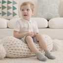 Baby Sock Shoes Baby Walking Shoes Infant Non-Slip Breathable Slippers with Soft Rubber Sole Baby Boys Girls Sneakers (18-24 Months Toddler, Af-39 Black)