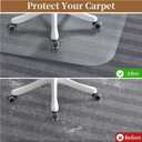 Office Chair Mat for Carpet, 36" X 48"