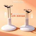3 Pack Adjustable Doll Stand - Compatible with labubu, Display Holder for 4-8 Inches Figures, White Plastic Stand with Waist Clip, Stable Support for Collectible & Photography (Dolls Not Included)