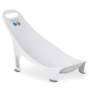 Evolur Supple Baby Bath Hammock  Portable Infant Bath Support with Built-in Handle & Anti-Skid Legs | Safe Newborn Bath Seat for Home, Travel & Everyday Use