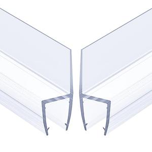AmazerBath Shower Door Side Seal Strip  Frameless Glass Shower Door Seal Strip - Suitable for 3/8 Inch Glass, 78 inch