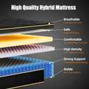 Twin Mattress 10 Inch Twin Size Mattresses in a Box Memory Foam Hybrid Twin Mattress Soft with Individual Pocket Spring for Motion Isolation, Edge Support, Medium Firm