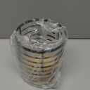 WDT Tool Utensil holder for Kitchen Counter - 5.2" x 5.2" x 6" Large Round with Wooden Base Matte Black Cooking Utensil Holder Utensil Organizer (Metal+Bamboo)