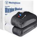 Westinghouse Electric Blanket Twin, Heated Blanket Twin Size with 10 Heating Levels and 1 to 12 Hours Heating Time Settings, Flannel to Sherpa Reversible, Machine Washable (62" x 84", Charcoal)
