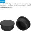 MECCANIXITY Silicone Snap in Locking Hole Plugs Rubber Panel Seal Cover Flush Type Panel Round for Kitchen Rubber Bulkheads Waterproof Sealing Plugs 30mm/1.18 Inch Dia Black,Pack of 10