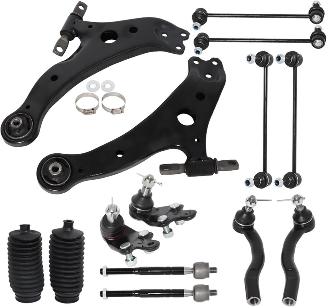 Silscvtt 14Pcs Front Lower Control Arm Tie Rods Replacement for Toyota Camry 2007-2011 K620333 K620334