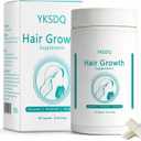 Hair Growth Biotin 10000mcg Supplement with Vitamins A C D E & Calcium - 30-in-1 Formula for Hair & Nails Support, for Women & Men, 30 Servings (1)