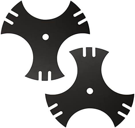 2 Pack 781-0748-0637 Edger Blades for Craftsman Edger, 781-0748 9" 3-Side Edger Star Blade 5/8" Center Hole Compatible with Troy-Bilt, MTD, Cub Cad et Edgers, Replace 781-0748, 40-009, 490-105-M017