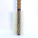 Boar Bristle Round Brush 2.75 Inch | Solid Wood Barrel, Cork Handle, 2.4 oz Blowout Brush for Fine to Medium Hair