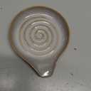 Spoon Rest, Large Ceramic Spoon Holder for Stove Top, Heat-Resistant Cooking Spoon Rest for Kitchen Counter Decor, 5 Inches (Gray)