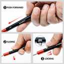 SAMSFX Fishing Pliers, Muti-Function Fly Fishing Tools, 8" Saltwater Resistant Gear Hook Remover Split Ring Tungsten Cutters, with Lanyard & Sheath