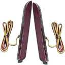 1 Pair Red Rear Bumper Reflector Light Running Brake Lamp 12V Fit Compatible for Lexus RC350 IS-F Toyota Matrix Venza RAV4 Avalon Camry