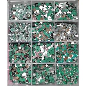 Zomiconice 3 Shape Mirror Kit for Lippan Art and Craft Work and Free Glue Mirror 1200 pcs