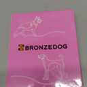 BRONZEDOG Rolled Leather Dog Collar for Small Medium Large Dogs with QR ID Tag (L: 16-18 Inch, Chocolate Brown)