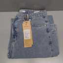 HDLTE Women Wide Leg Jeans High Waist Baggy Jean Loose Boyfriend Jeans Denim Pants Y2K, M