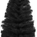 CCINEE 3 Feet Christmas Tree Decor with Stable Stand Artificial Full Black Tree Xmas Decorations for Themed Party Indoor Outdoor Living Room Home