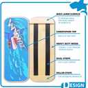 Balance Board Trainer, Wooden Balancing Board with Workout Guide to Exercise and Build Core Stability, Wobble Board for Skateboard, Hockey, Snowboard & Surf Training