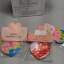 32 Pack Valentine Gifts for Kids - Cards with Mini Heart Pop Fidget Toys Bulk - Valentine Exchange for Girls Boys School Class Classroom Fidget Toys Party Favors