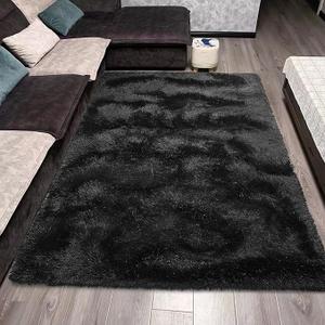 Fluffy Area Rug 4'x6' - Soft and Comfortable 1.4 inch Microfiber High Plush Rug - 8mm Thickened Memory Foam Soundproof Living Room Rug - Antislip Fuzzy Carpet for Bedroom