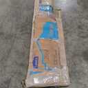 Fredbeck 32x84 inch White Barn Door with 5.5FT Sliding Door Hardware Kit Included & Handle,Solid,MDF,PVC Surface,DIY Assembly,5-Panel,Fit 29in-30in Opening