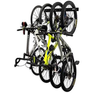 4 Bike Rack for Garage - Solid Steel Extra Heavy Duty BLAT Bike Rack - Garage Wall Mounted Bicycle Storage